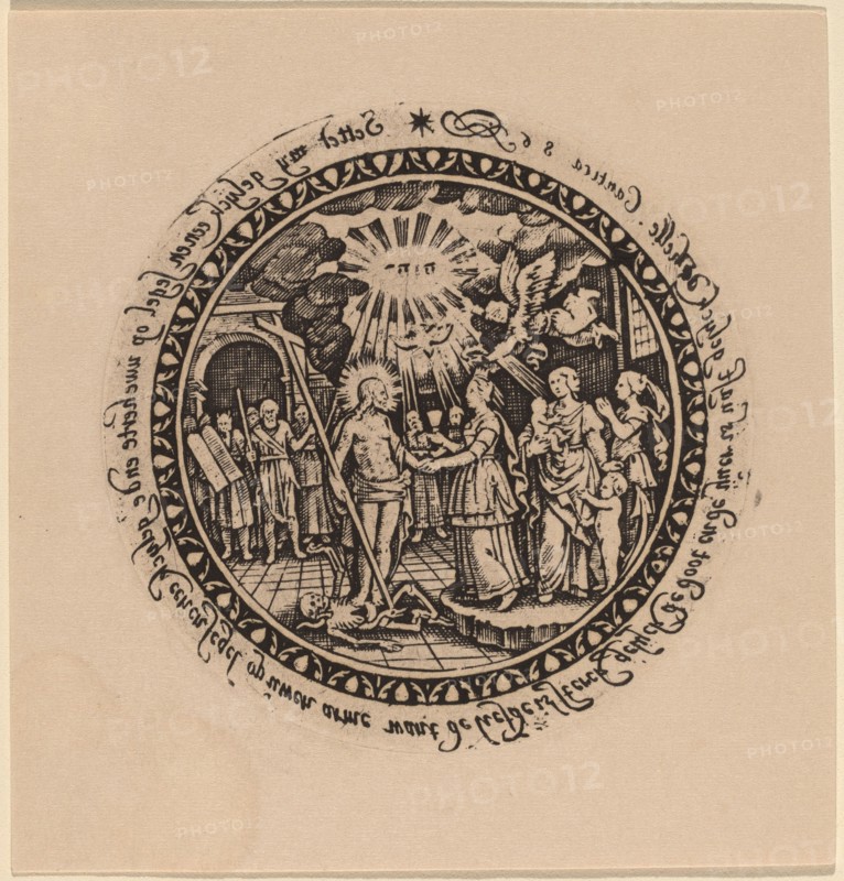 Triumphant Christ with Prophets and Saints. Creator: Unknown.