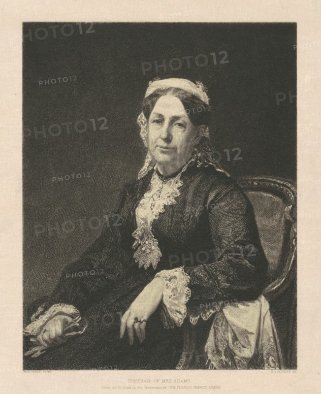 Portrait of Mrs. Adams, 1880. Creator: Stephen Alonzo Schoff.