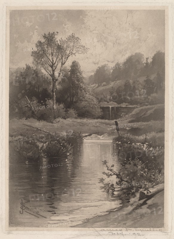 An Old Dam Near Montrose, 1891. Creator: James David Smillie.
