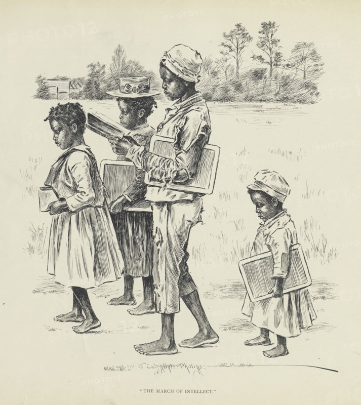 The march of intellect, 1899. Creator: Jay Campbell Phillips.