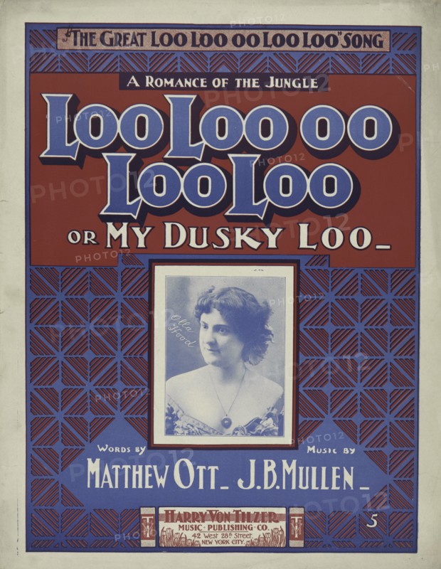 'Loo-loo-oo-loo loo or my dusky Loo', 1901. Creator: Unknown.