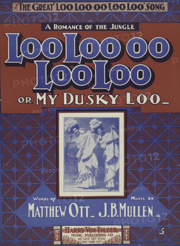 'Loo-loo-oo-loo loo or my dusky Loo', 1901. Creator: Unknown.