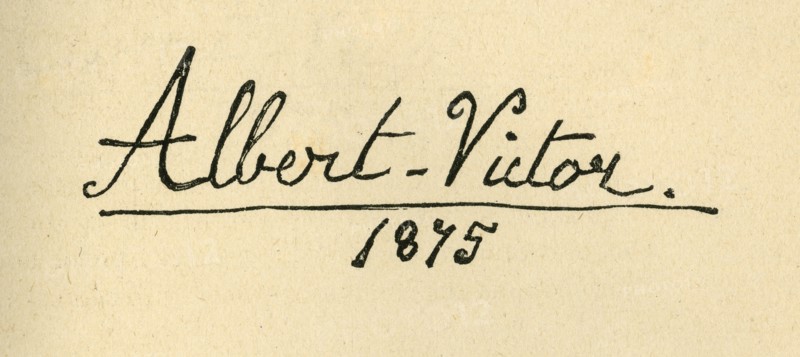 'Albert Victor, 1875 - Signature', (c1897). Creator: Unknown.