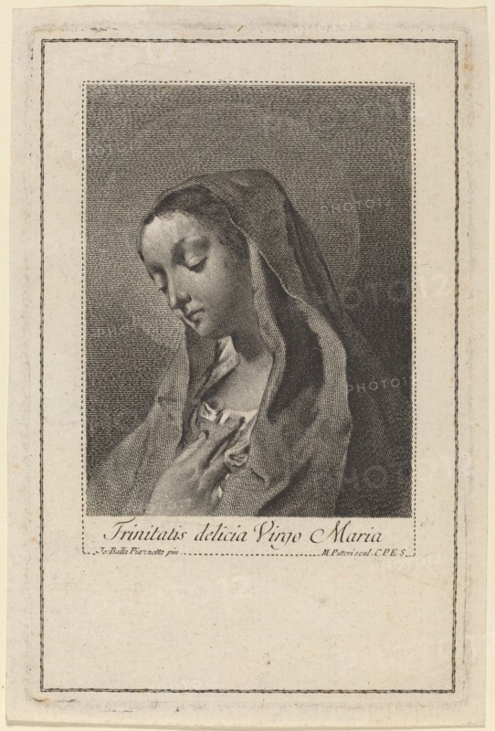 Trinitatis delicia Virgo Maria. Creator: Marco Alvise Pitteri.
