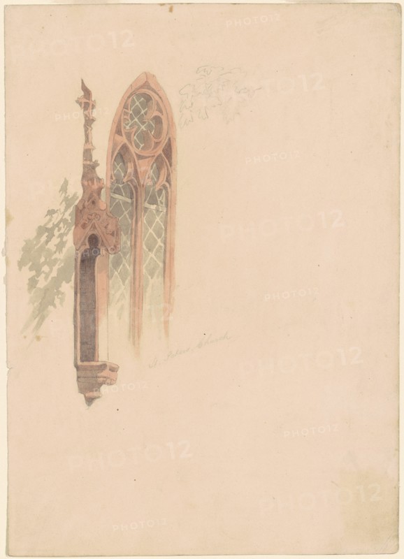 St. Peter's Church, c. 1840. Creator: Emanuel Gottlieb Leutze.