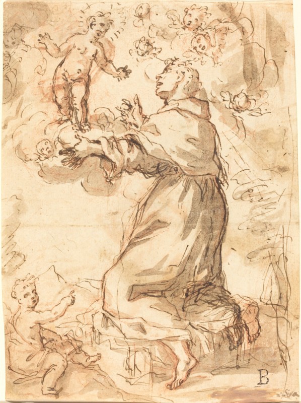 The Christ Child Appearing to Saint Francis. Creator: Unknown.