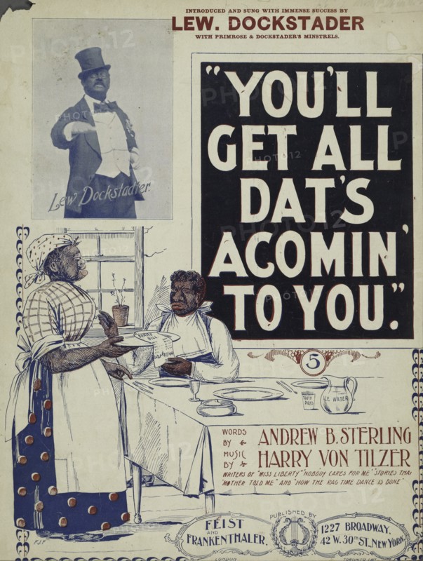 'You'll get all dat's acomin' to you', 1898. Creator: F. J. F.