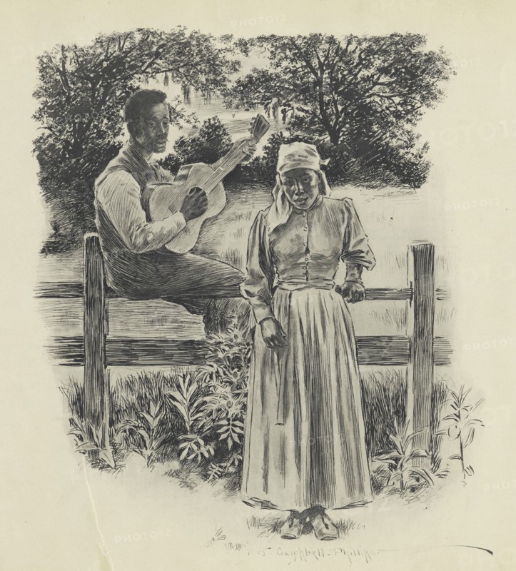 Just a song at twilight, 1899. Creator: Jay Campbell Phillips.