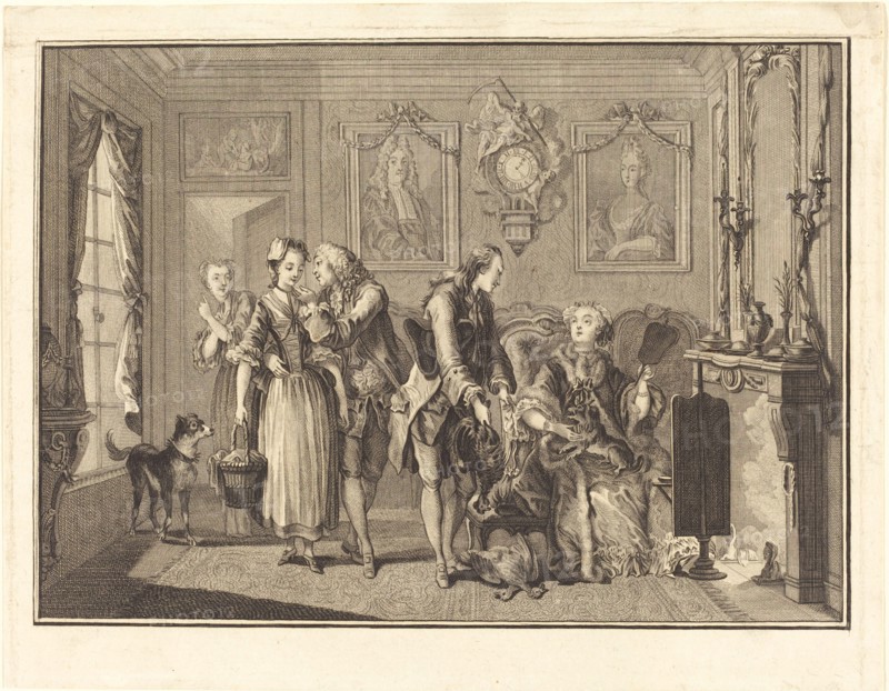 La jolie fermiere. Creators: Joseph de Longueil, Charles Eisen.