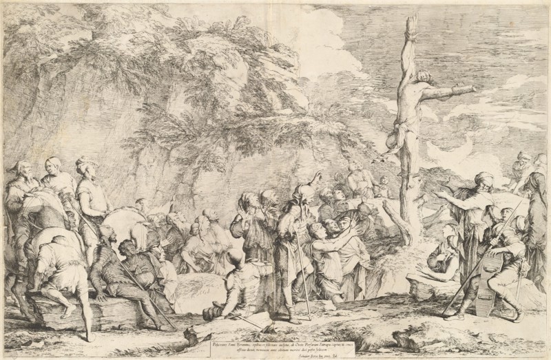 The Crucifixion of Polycrates, c. 1662. Creator: Salvator Rosa.