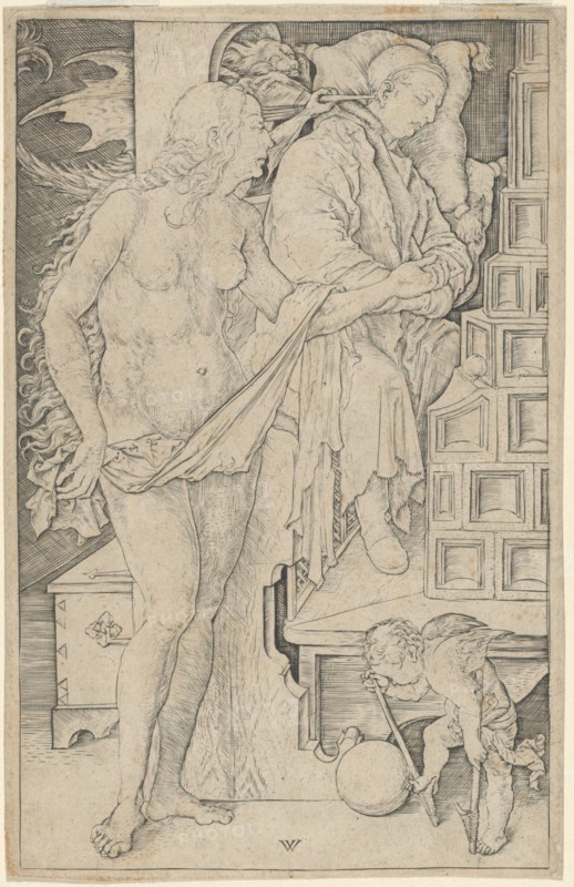 The Dream of the Doctor, 1481/1497. Creator: Wenzel von Olmutz.