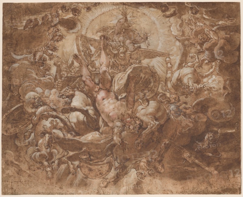 The Fall of Phaeton, c. 1591. Creator: Joseph Heintz the Elder.