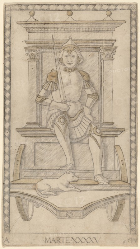Marte (Mars), c. 1465. Creator: Master of the E-Series Tarocchi.