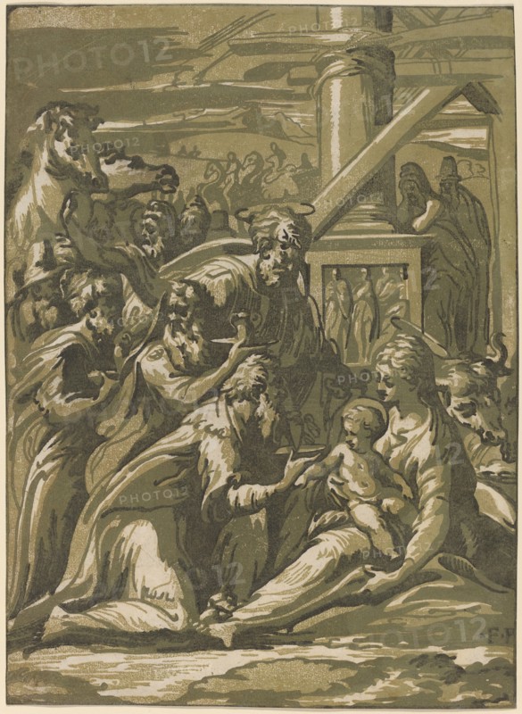 The Adoration of the Magi. Creator: Giuseppe Nicola Rossigliani.