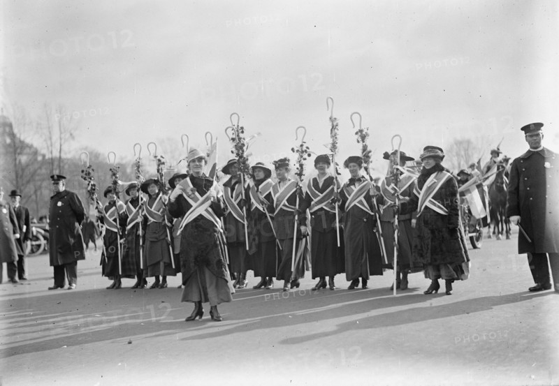 Woman Suffrage - March On Capitol, 1916. Creator: Harris & Ewing.