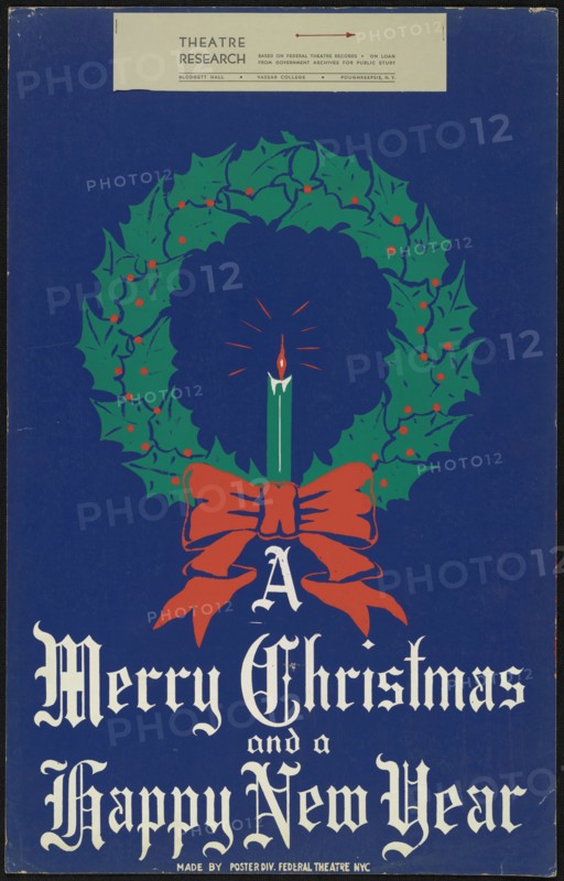 A Merry Christmas and a Happy New Year, [193-]. Creator: Unknown.