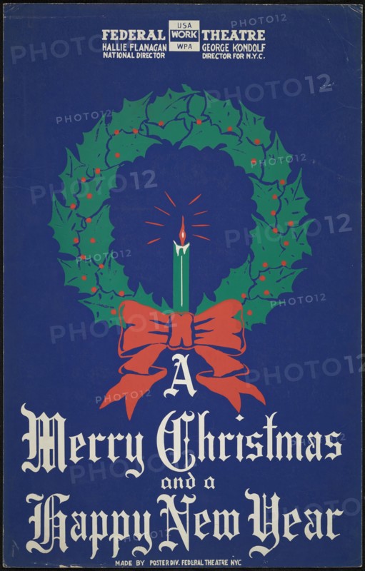 A Merry Christmas and a Happy New Year, [193-]. Creator: Unknown.