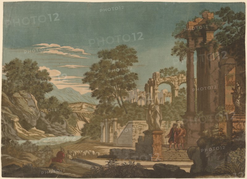 Ulysses and Polyphemus, 1701-1780. Creator: John Baptist Jackson.