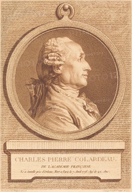 Charles Pierre Colardeau, 1777. Creator: Therèse Éléonore Lingée.