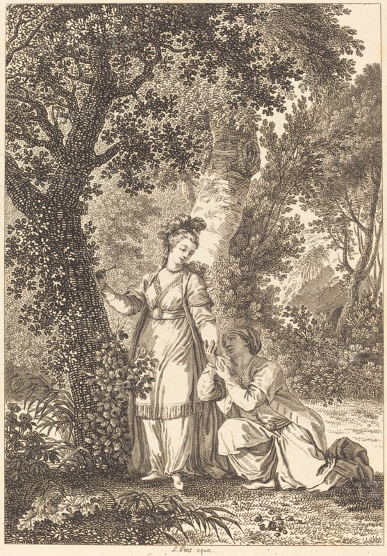 La fiancee du roi de Garbe: L'arbre. Creator: Louis Michel Petit.
