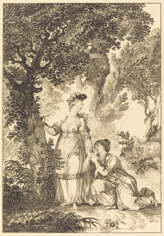 La fiancee du roi de Garbe: L'arbre. Creator: Louis Michel Petit.