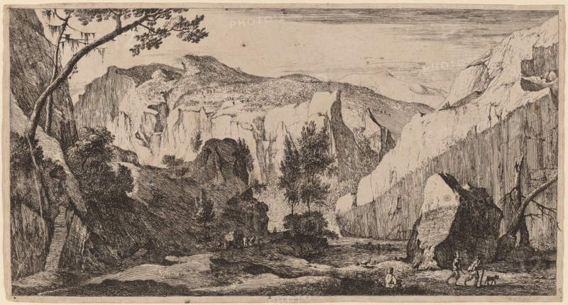 Rocky Landscape: pl.2. Creators: Roelant Roghman, Melchior Küsel.