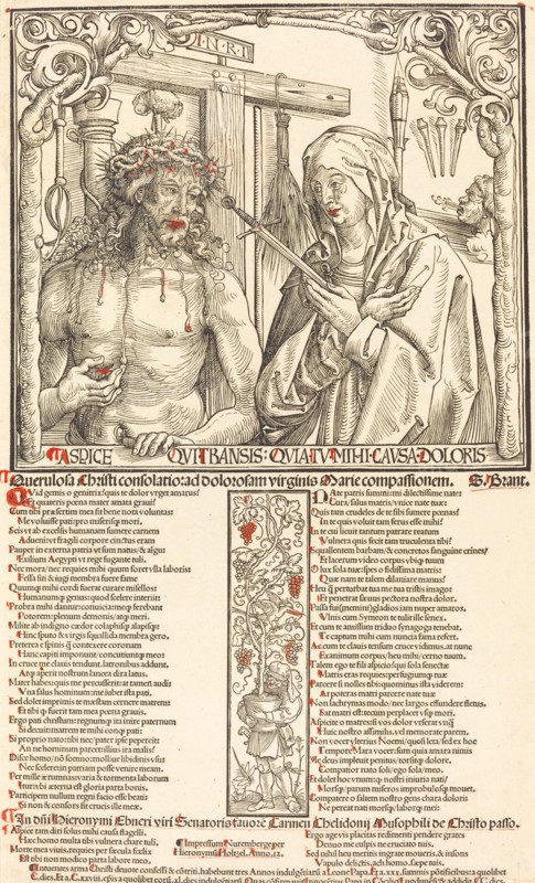 The Man of Sorrows and Mater Dolorosa, 1512. Creator: Wolf Traut.