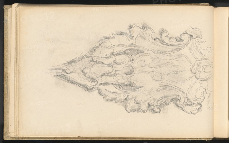Study of a Decorative Ornament, 1879/1882. Creator: Paul Cezanne.