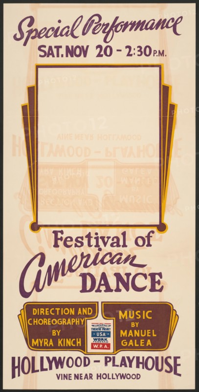 Festival of American Dance, Los Angeles, [193-]. Creator: Unknown.