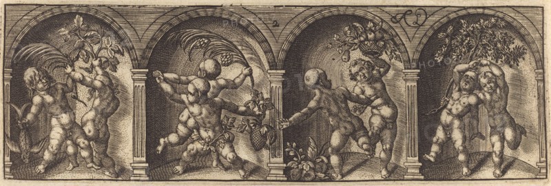 Les divers pourtraicts et figures II, c. 1600. Creator: Master AD.