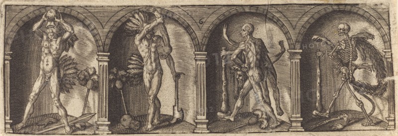 Les divers pourtraicts et figures VI, c. 1600. Creator: Master AD.