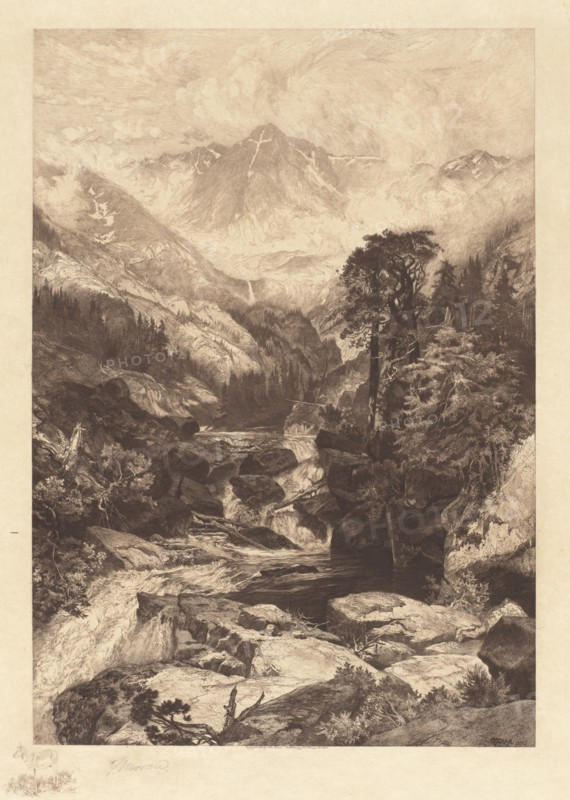 Mountain of the Holy Cross, Colorado, 1888. Creator: Thomas Moran.