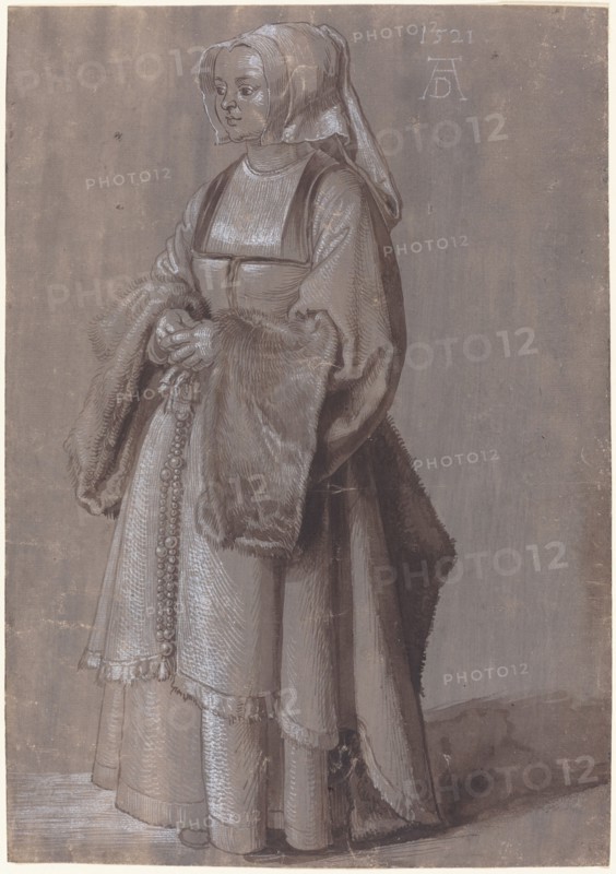 Young Woman in Netherlandish Dress, 1521. Creator: Albrecht Durer.