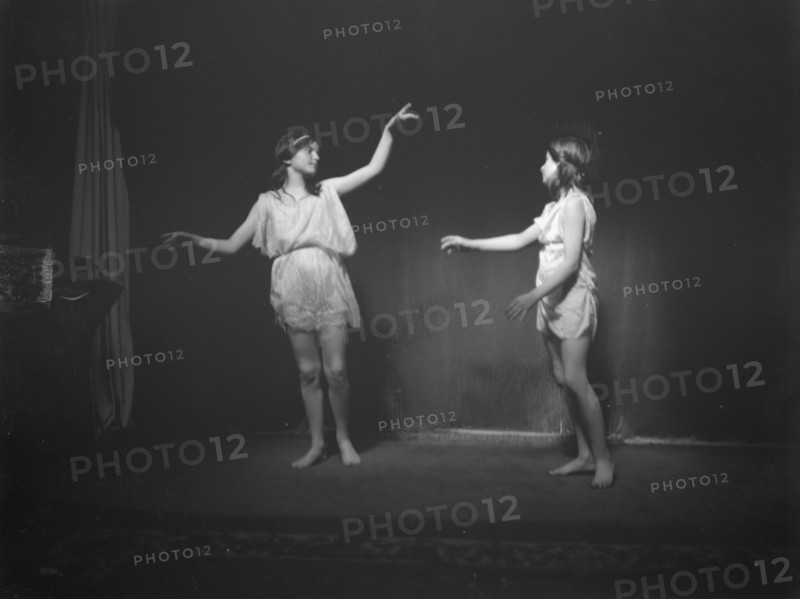 Elizabeth Duncan dancers and children, 1916 Creator: Arnold Genthe.