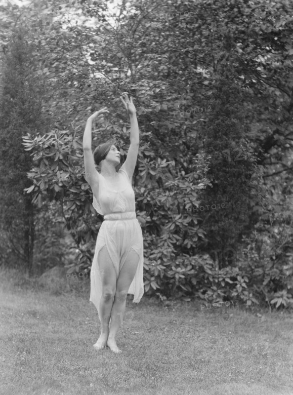 Elizabeth Duncan dancers and children, 1920 Creator: Arnold Genthe.