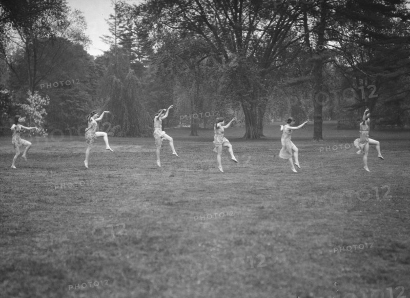Elizabeth Duncan dancers and children, 1920 Creator: Arnold Genthe.