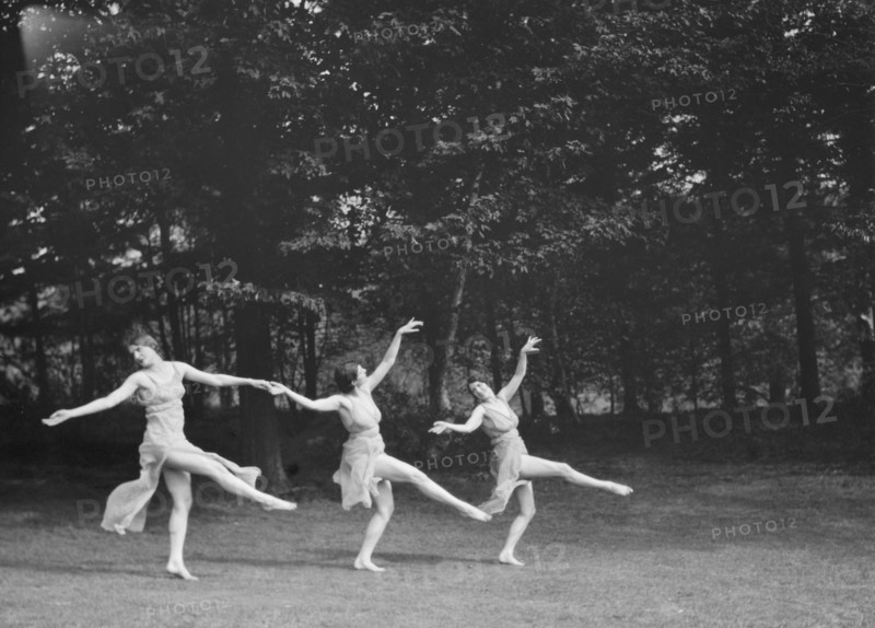 Elizabeth Duncan dancers and children, 1929 Creator: Arnold Genthe.