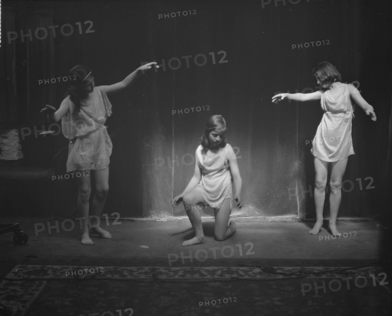Elizabeth Duncan dancers and children, 1929 Creator: Arnold Genthe.