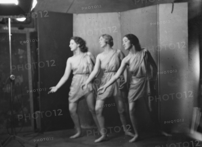 Elizabeth Duncan dancers and children, 1931 Creator: Arnold Genthe.