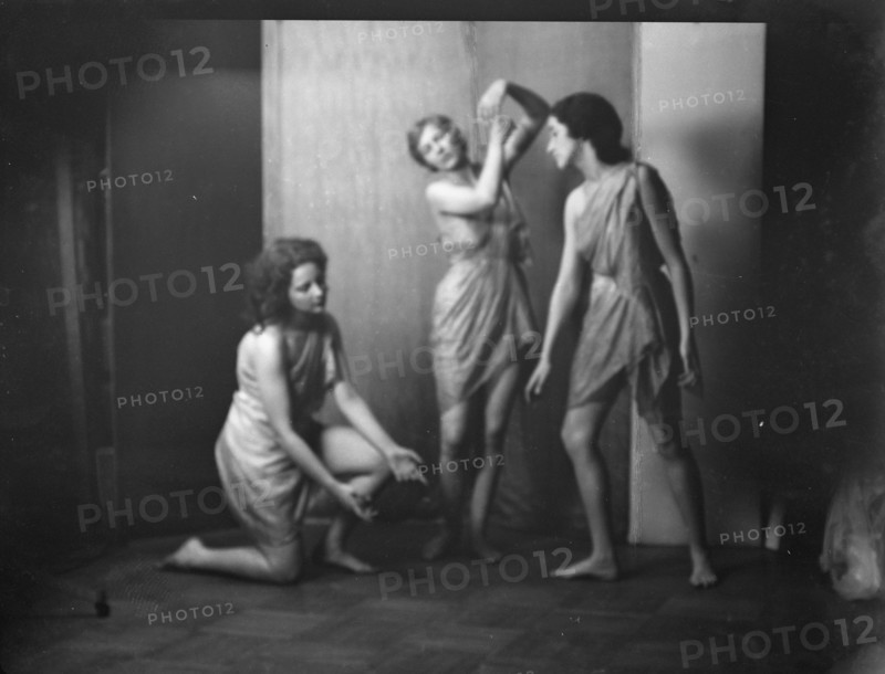 Elizabeth Duncan dancers and children, 1931 Creator: Arnold Genthe.