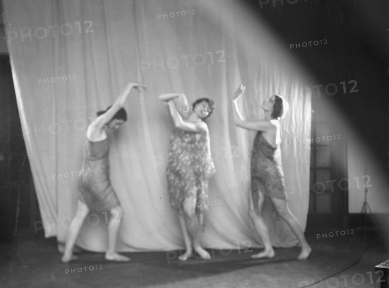 Elizabeth Duncan dancers and children, 1932 Creator: Arnold Genthe.