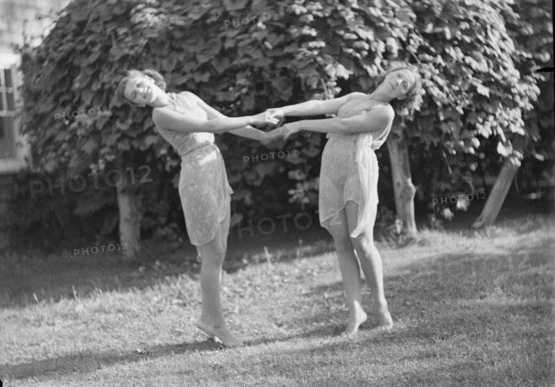 Elizabeth Duncan dancers and children, 1936 Creator: Arnold Genthe.