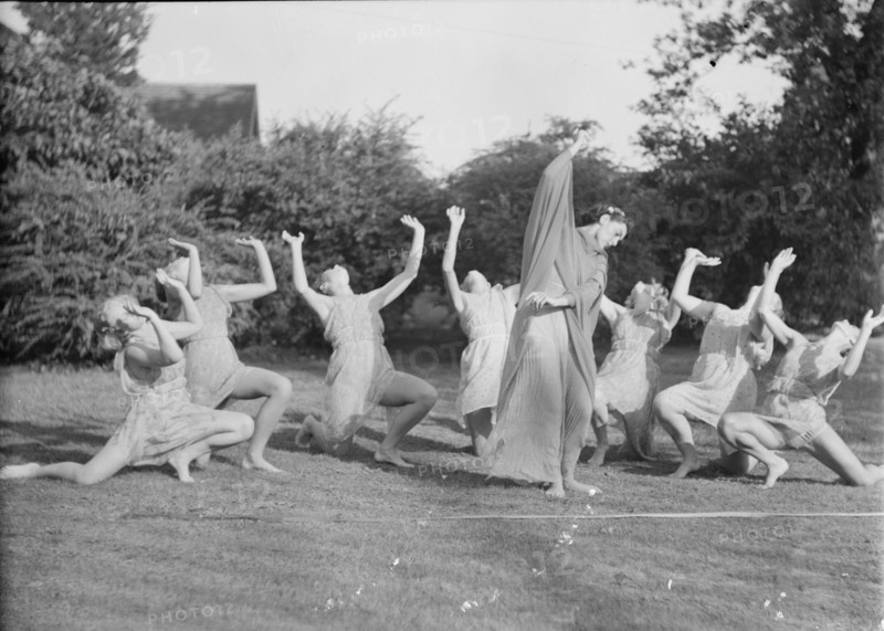 Elizabeth Duncan dancers and children, 1936 Creator: Arnold Genthe.