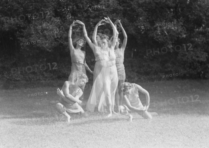 Elizabeth Duncan dancers and children, 1941 Creator: Arnold Genthe.