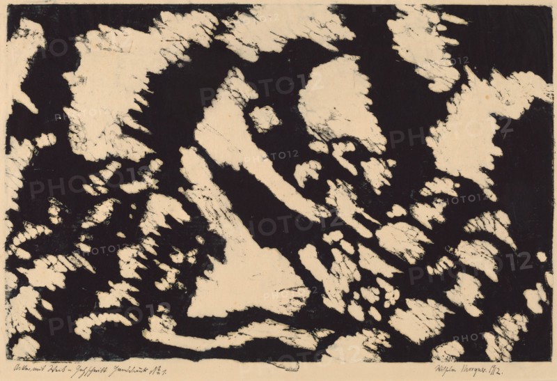 Acker mit Weib (Woman in a Field), 1912. Creator: Morgner, Wilhelm.