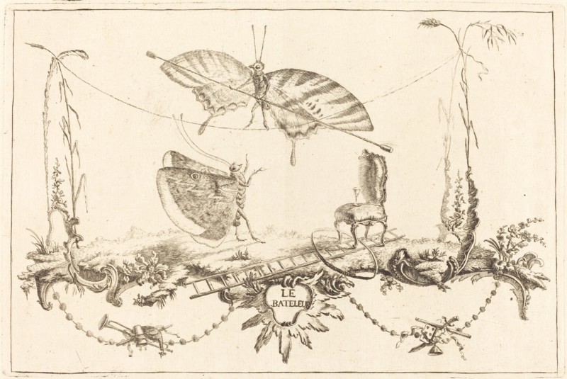Le Bate, in or after 1756. Creator: Charles-Germain de Saint-Aubin.