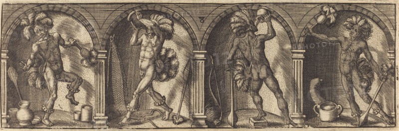 Les divers pourtraicts et figures VIII, c. 1600. Creator: Master AD.