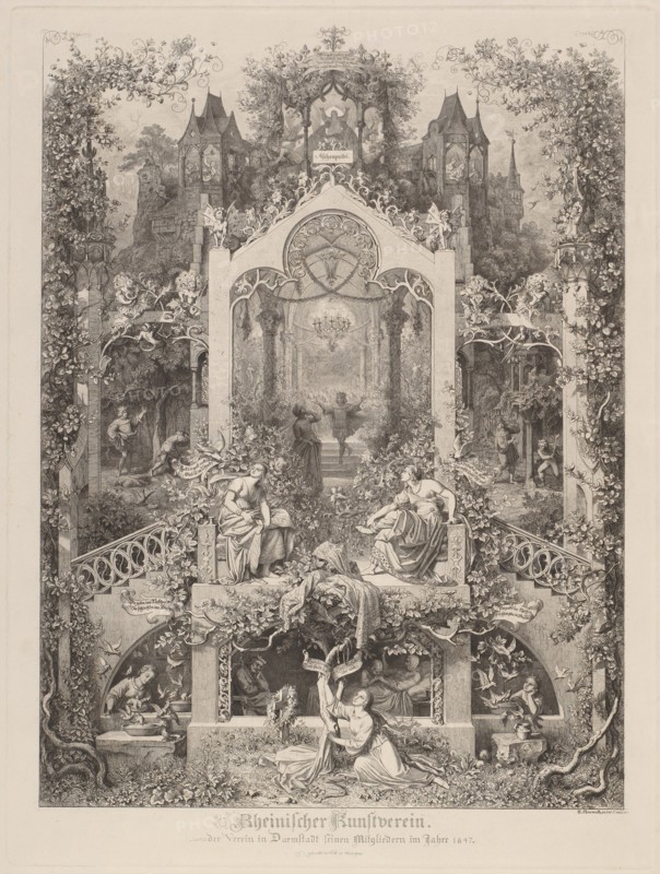 Aschenputtel (Cinderella), 1847. Creator: Eugen Napoleon Neureuther.