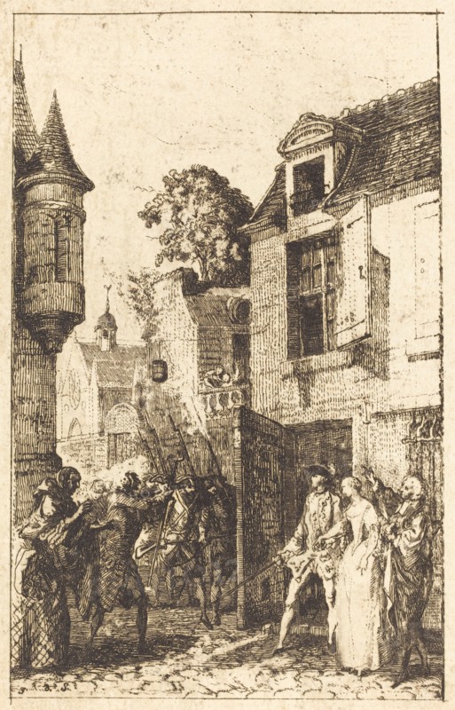 On ne s'avise jamais de tout, 1761. Creator: Gabriel de Saint-Aubin.