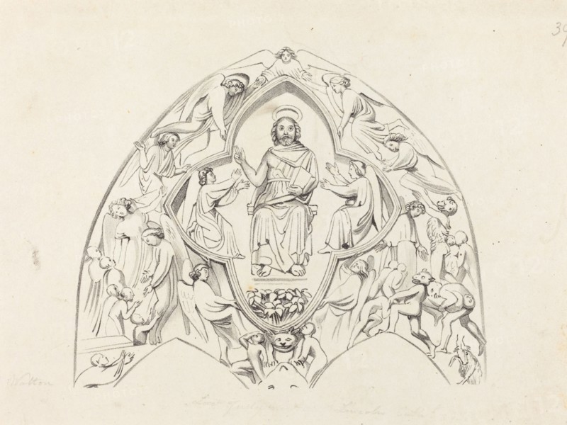 Last Judgment, Lincoln Cathedral, published 1829. Creator: W Walton.